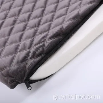 Pet Quilted τετράγωνα κρεβάτια σκυλιών αφαιρούμενα κρεβάτια γάτας